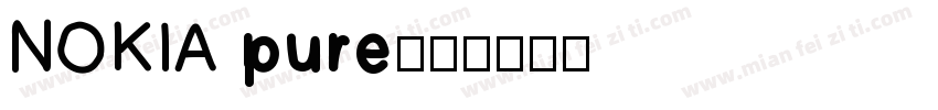 NOKIA pure字体转换